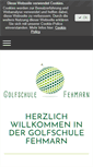 Mobile Screenshot of golfschule-fehmarn.de
