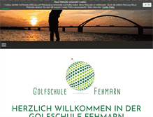 Tablet Screenshot of golfschule-fehmarn.de